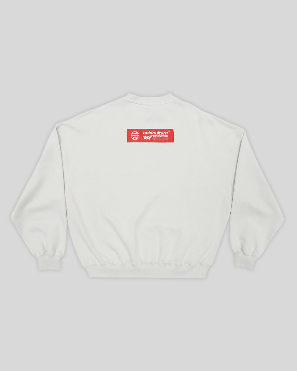 STATUS PATCH CREWNECK LIGHT GRAY