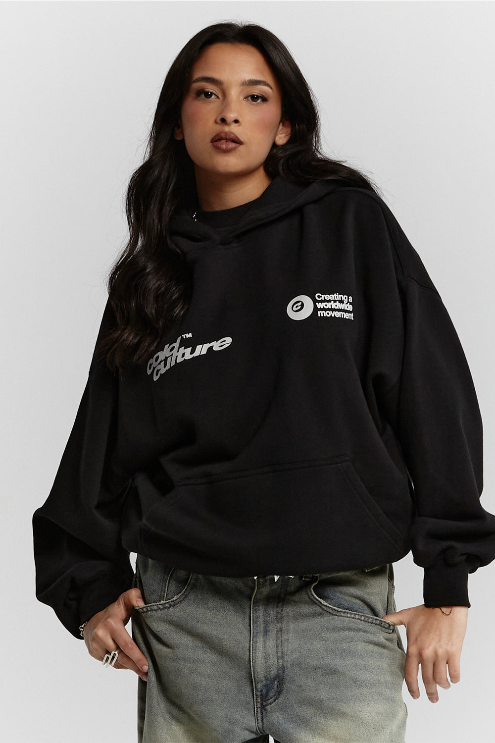 PLAYING HORSE HOODIE BLACK