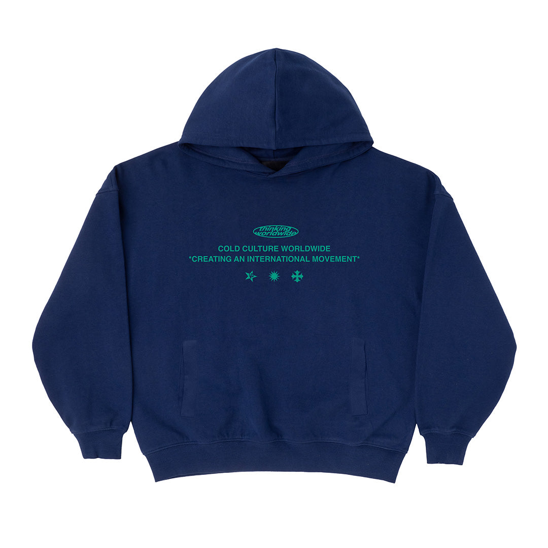 NOW IF HOODIE AZURE BLUE