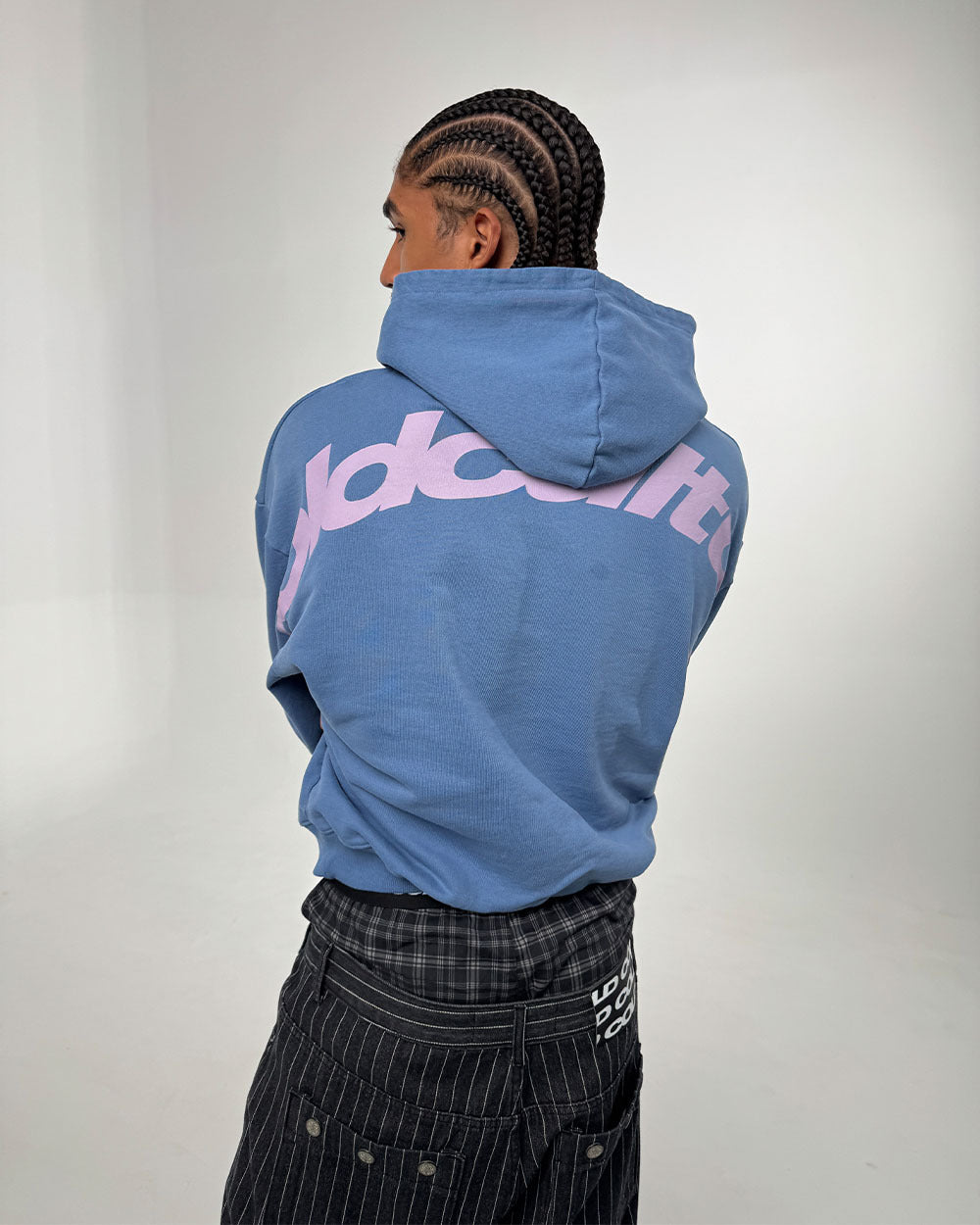 CURVED HOODIE NEW BLUE