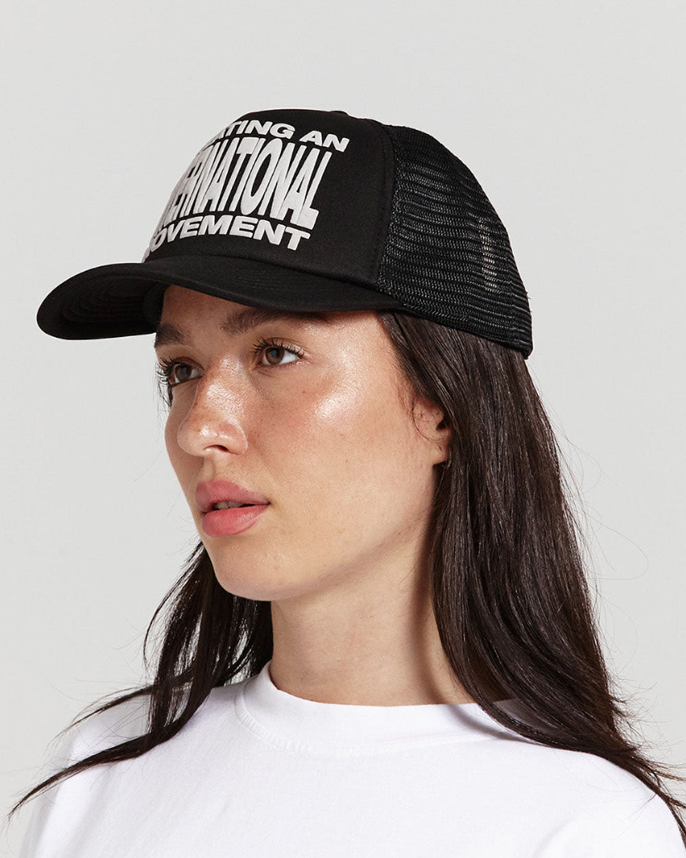 TYPE MODIFICATION TRUCKER CAP BLACK