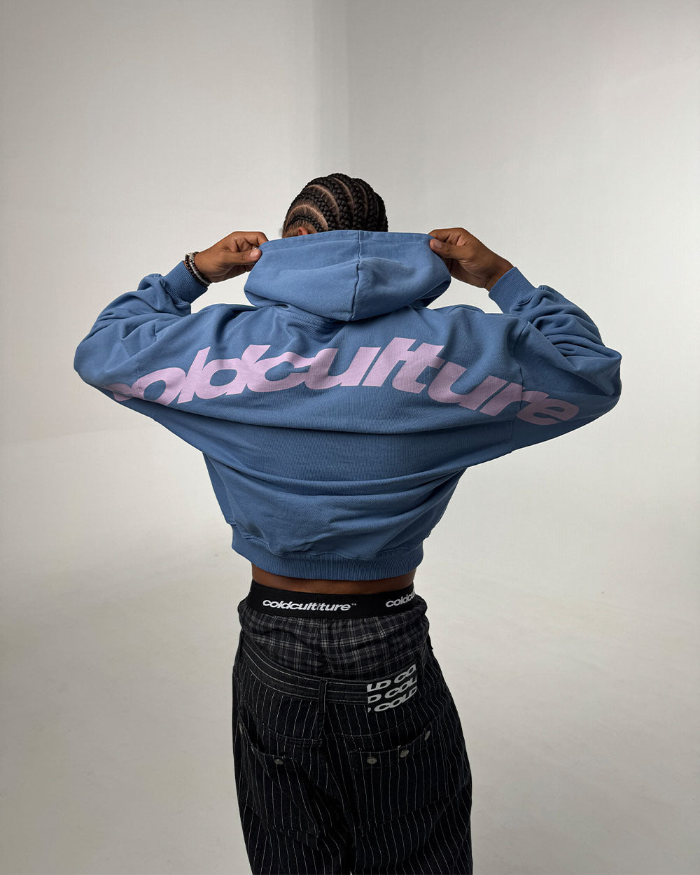 CURVED HOODIE NEW BLUE
