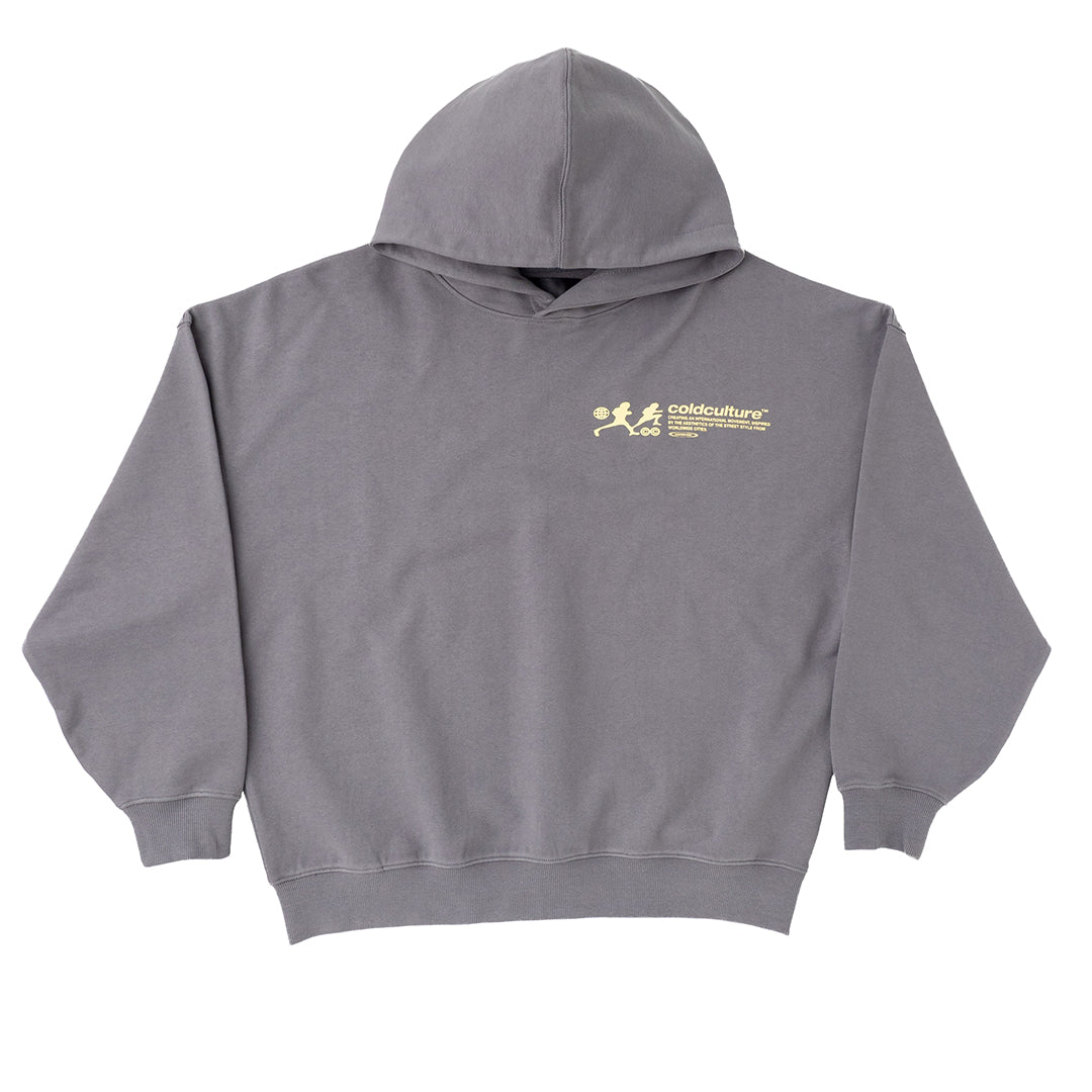 ARRIVING LATE HOODIE DUST GREY