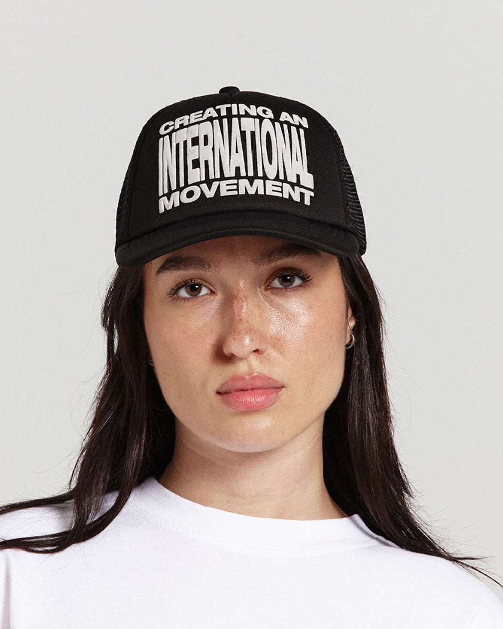 TYPE MODIFICATION TRUCKER CAP BLACK