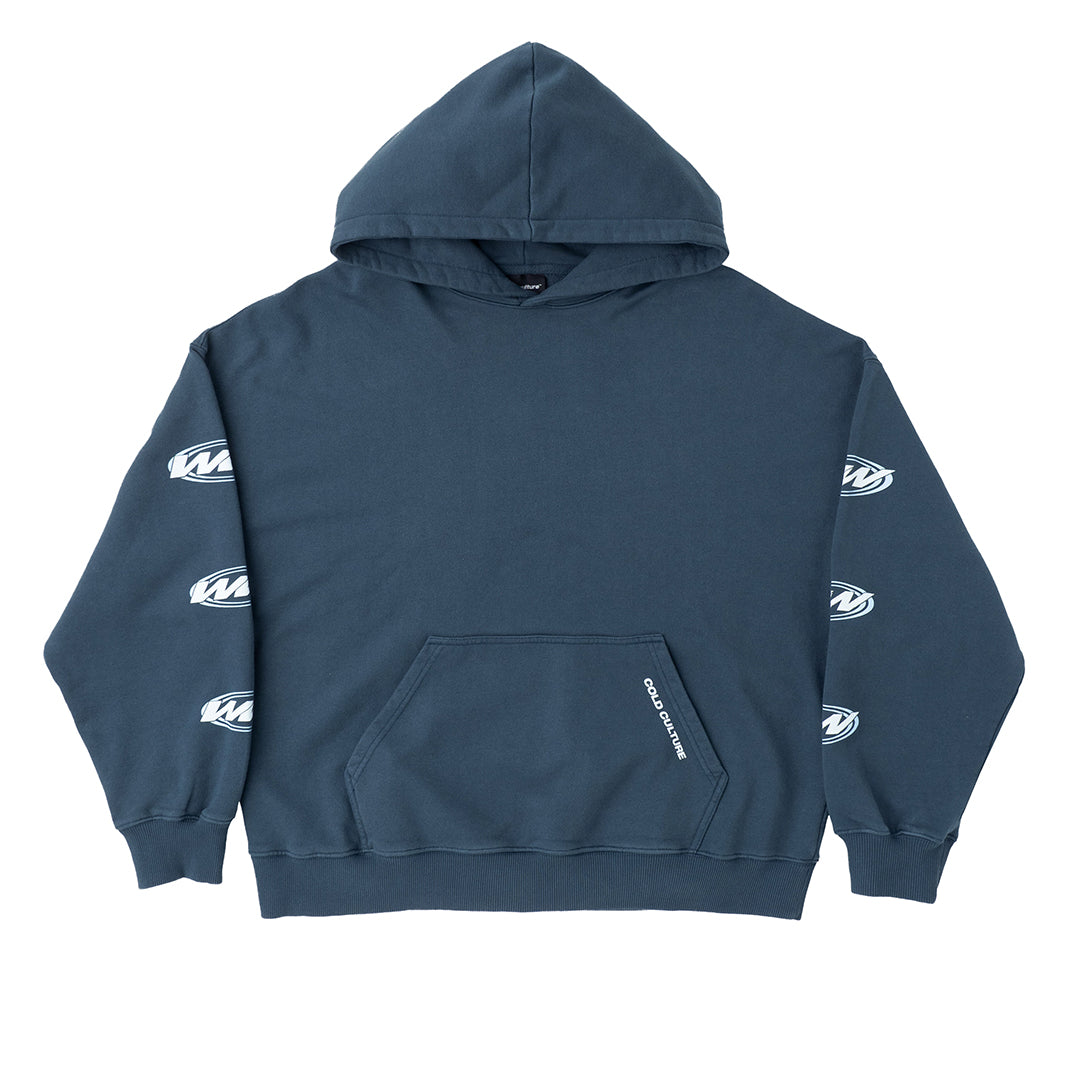 WORLDWIDE CIRCLE HOODIE SLATE BLUE