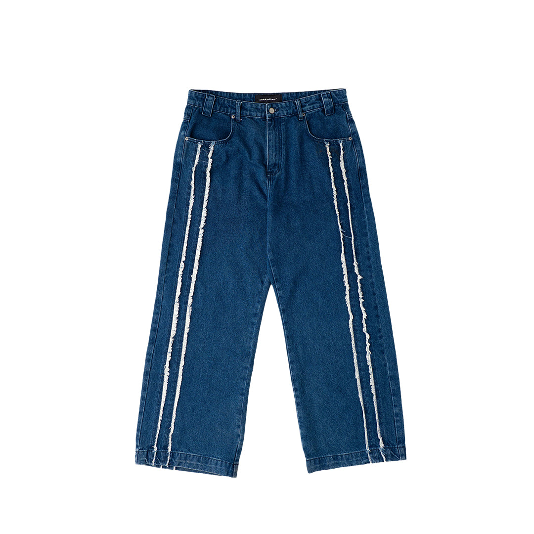 FRAYED LINE V1 PANTS MIDNIGHT BLUE DENIM