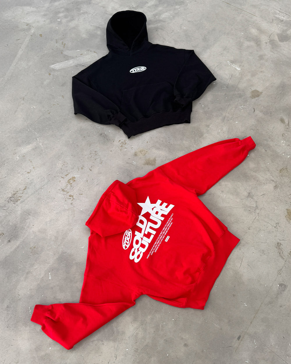 DOWN TO LUCK HOODIE BLACK AND WHITE