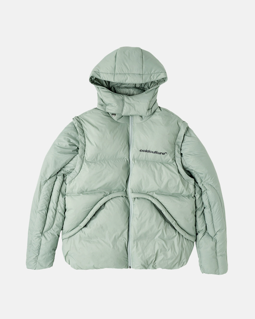 MULTIFUNCTIONAL PUFFER JACKET PISTACHIO GREEN