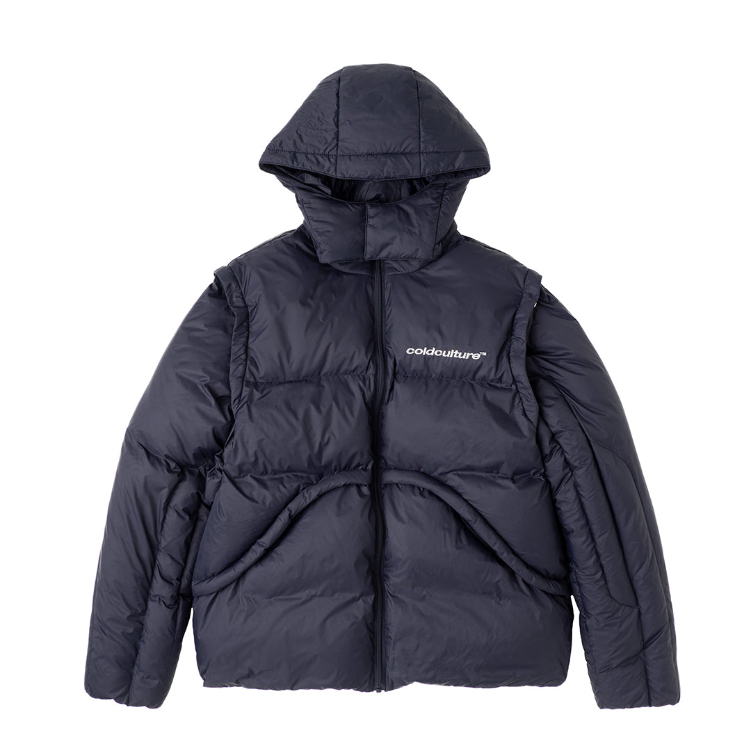 MULTIFUNCTIONAL PUFFER JACKET DARK BLUE