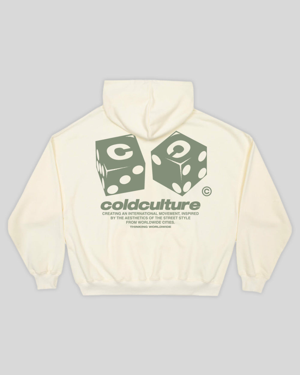 DICE HOODIE CREAM