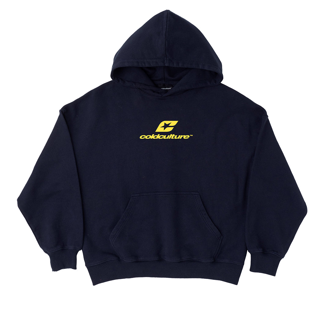 CURVED HOODIE MIDNIGHT BLUE