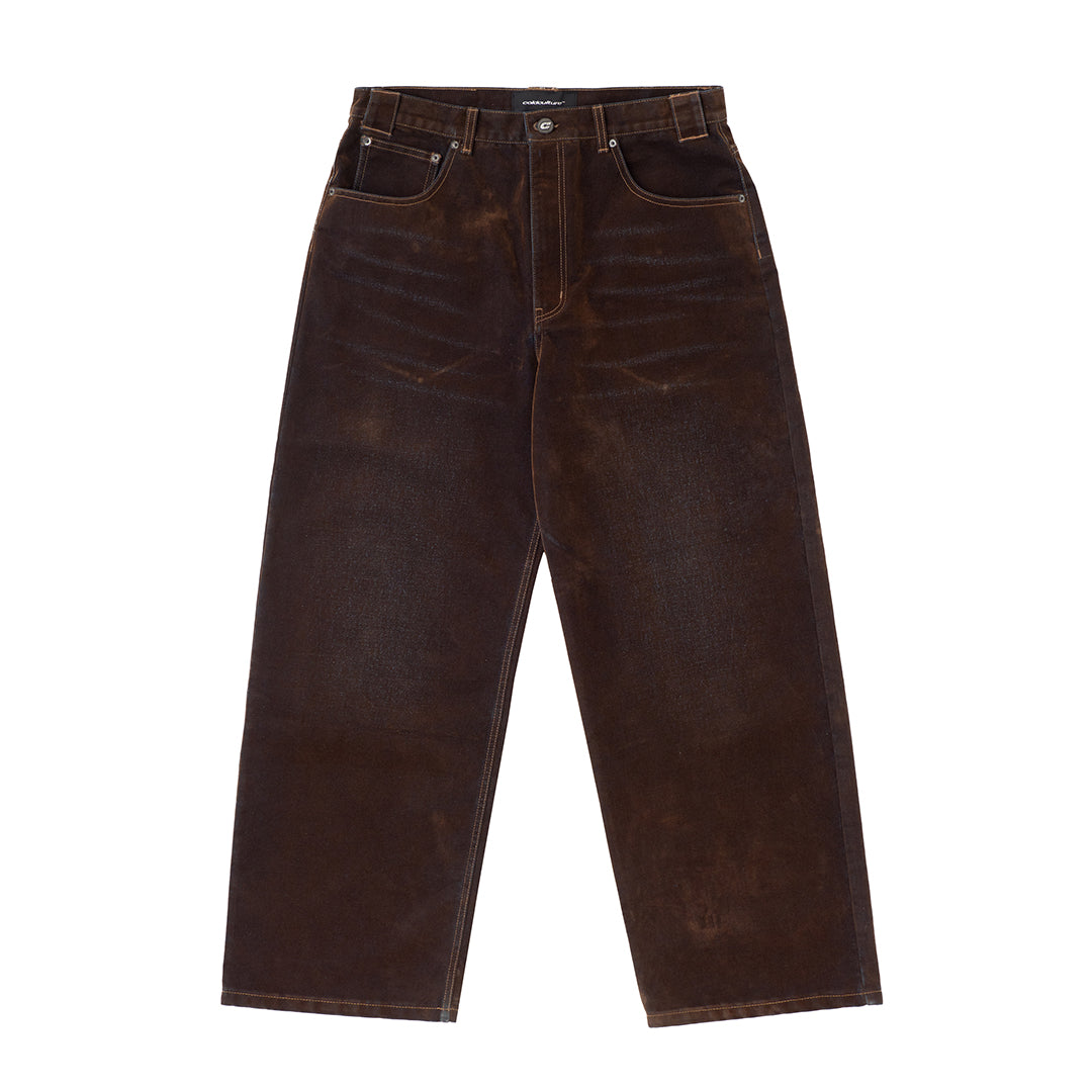 BIG C V2 PANTS FADED BROWN/BLUE DENIM