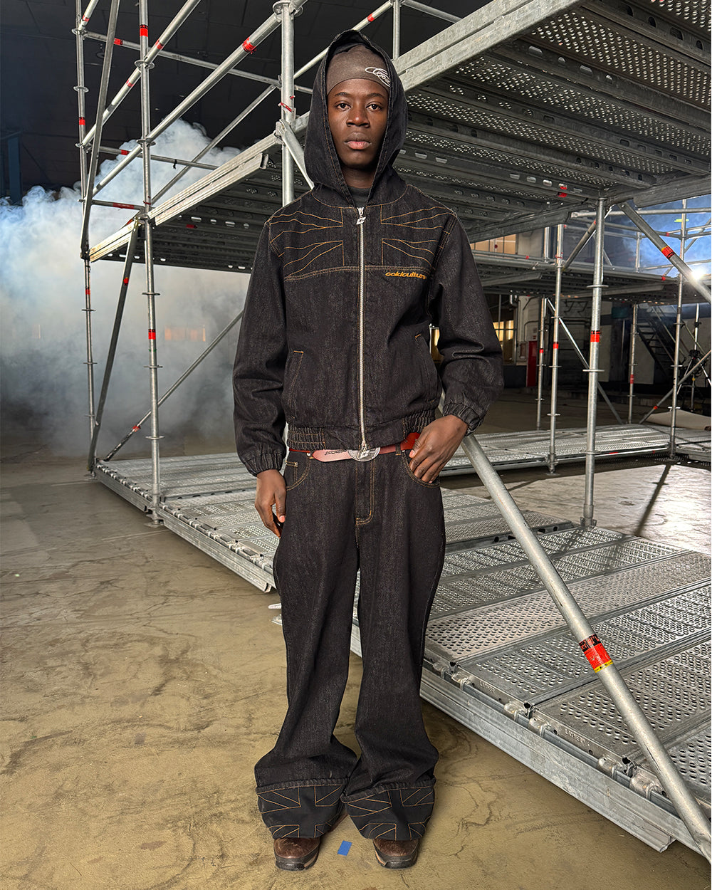 TOP BOY JACKET BLACK DENIM