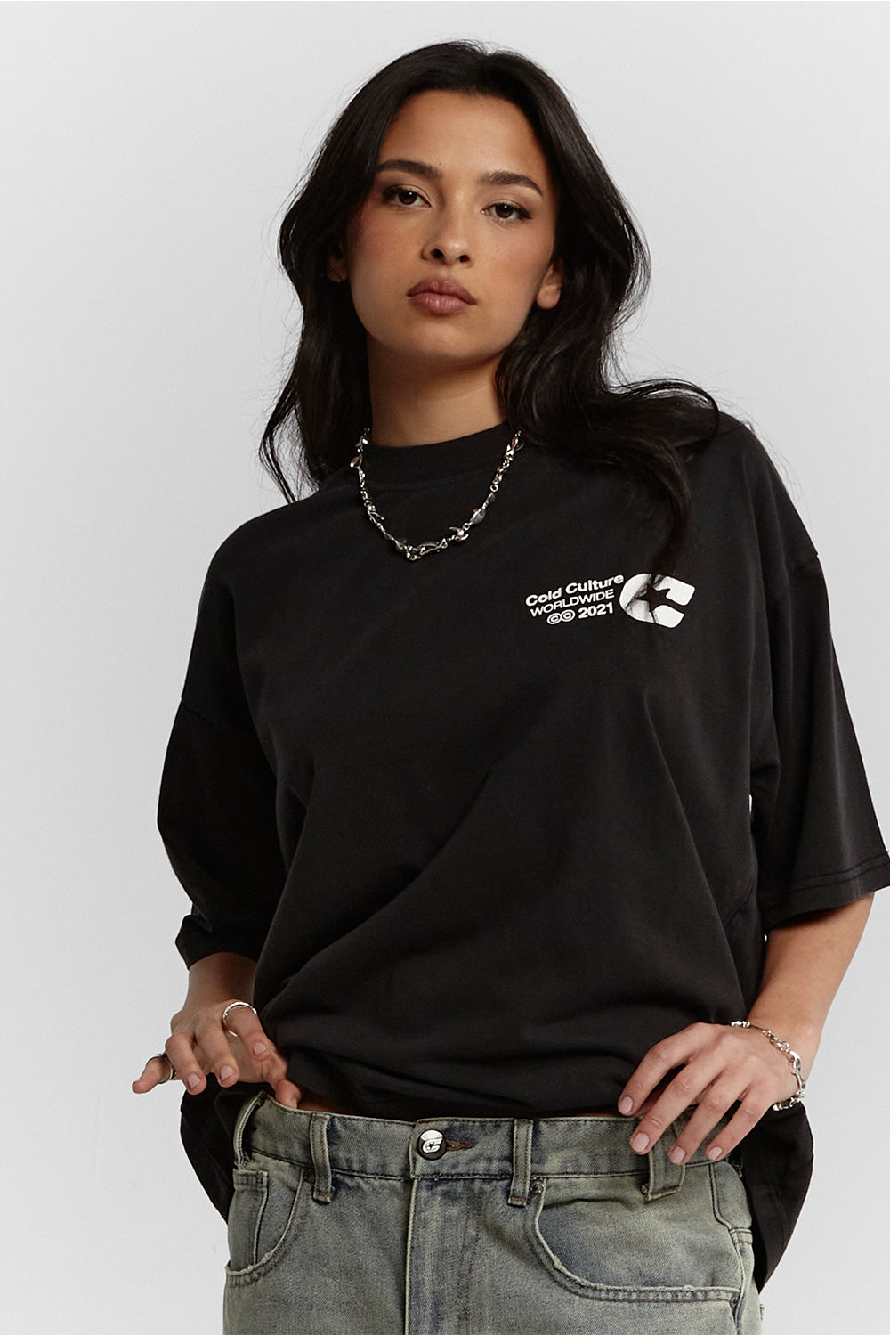 COLD LOGOS TEE BLACK