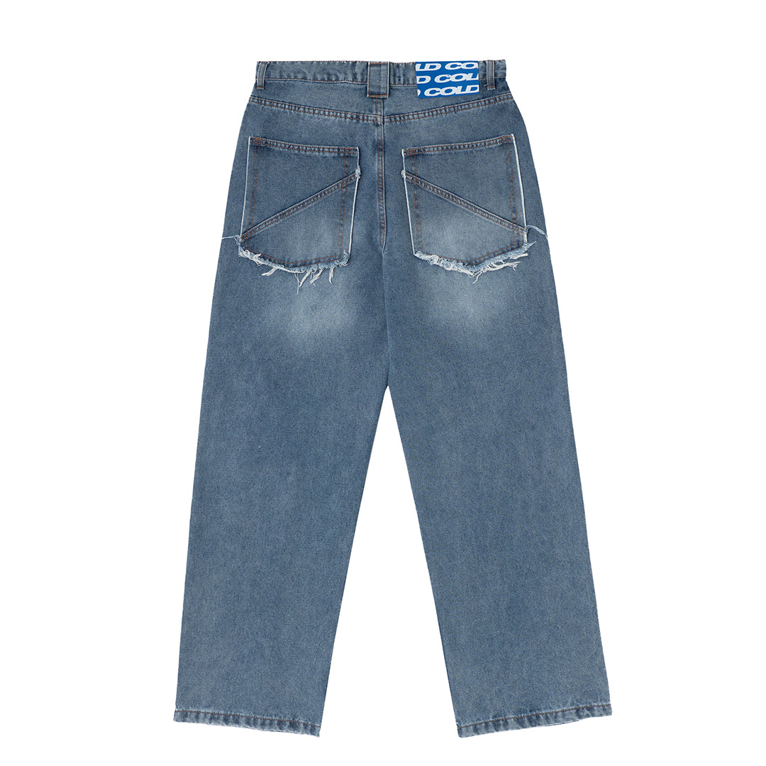 RIVET V2 PANTS BLACK/BLUE DENIM