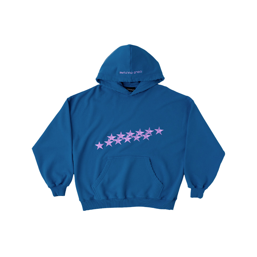 STARS HOODIE INTENSE BLUE