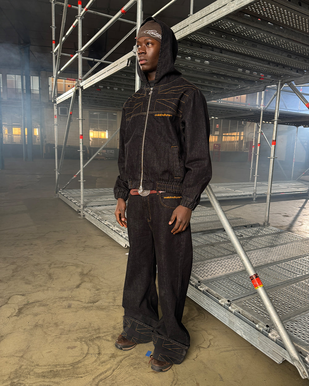 TOP BOY PANTS BLACK DENIM