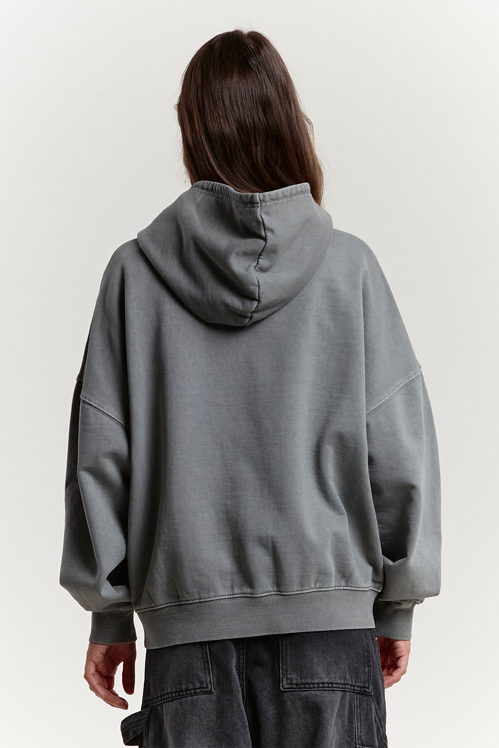 SPEED ZIP HOODIE +WASHED DUST GREY