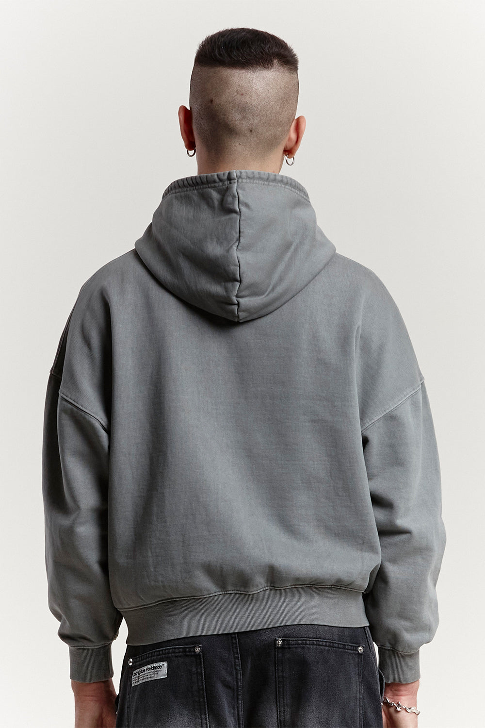 SPEED ZIP HOODIE +WASHED DUST GREY