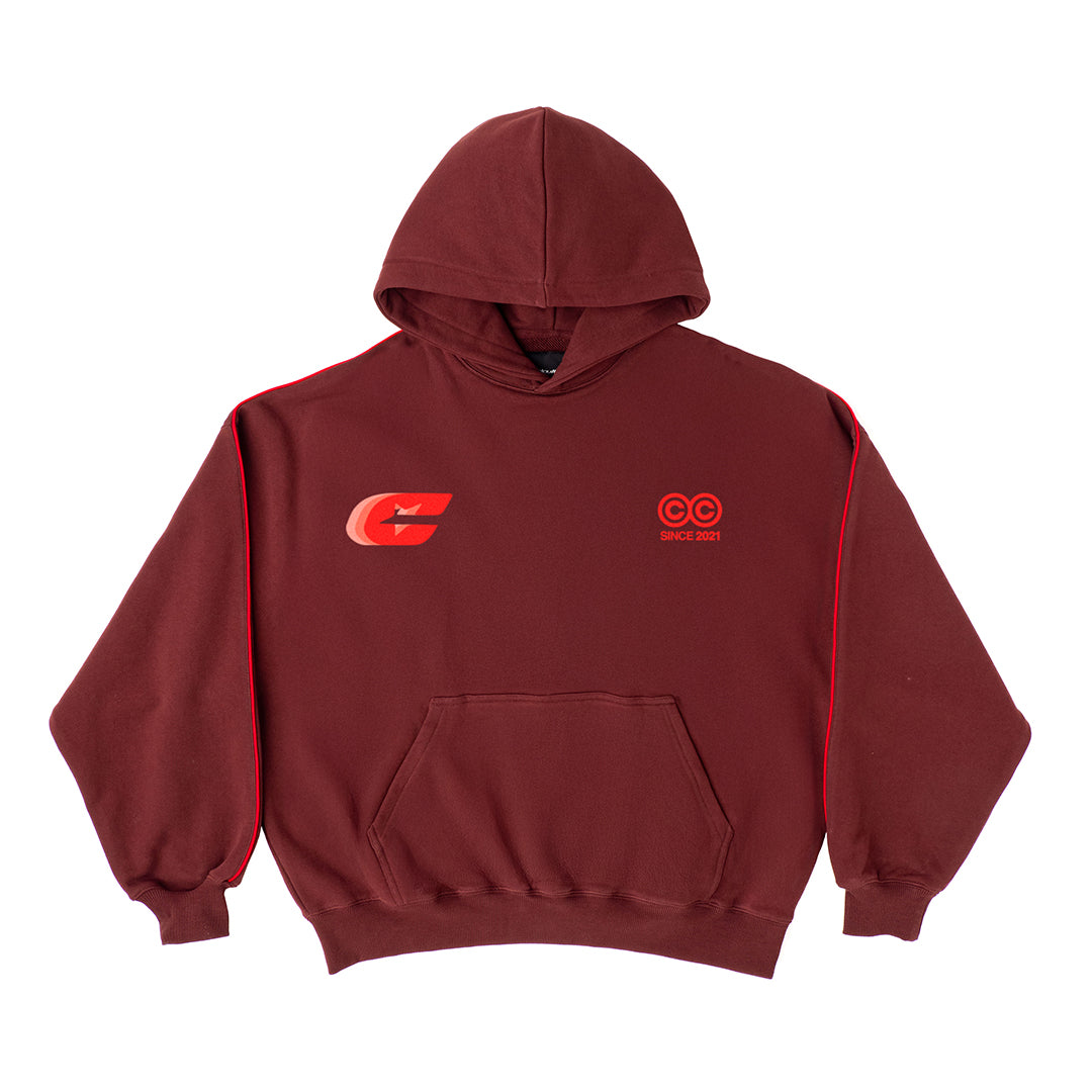 TRIPLE C HOODIE OXIDE RED