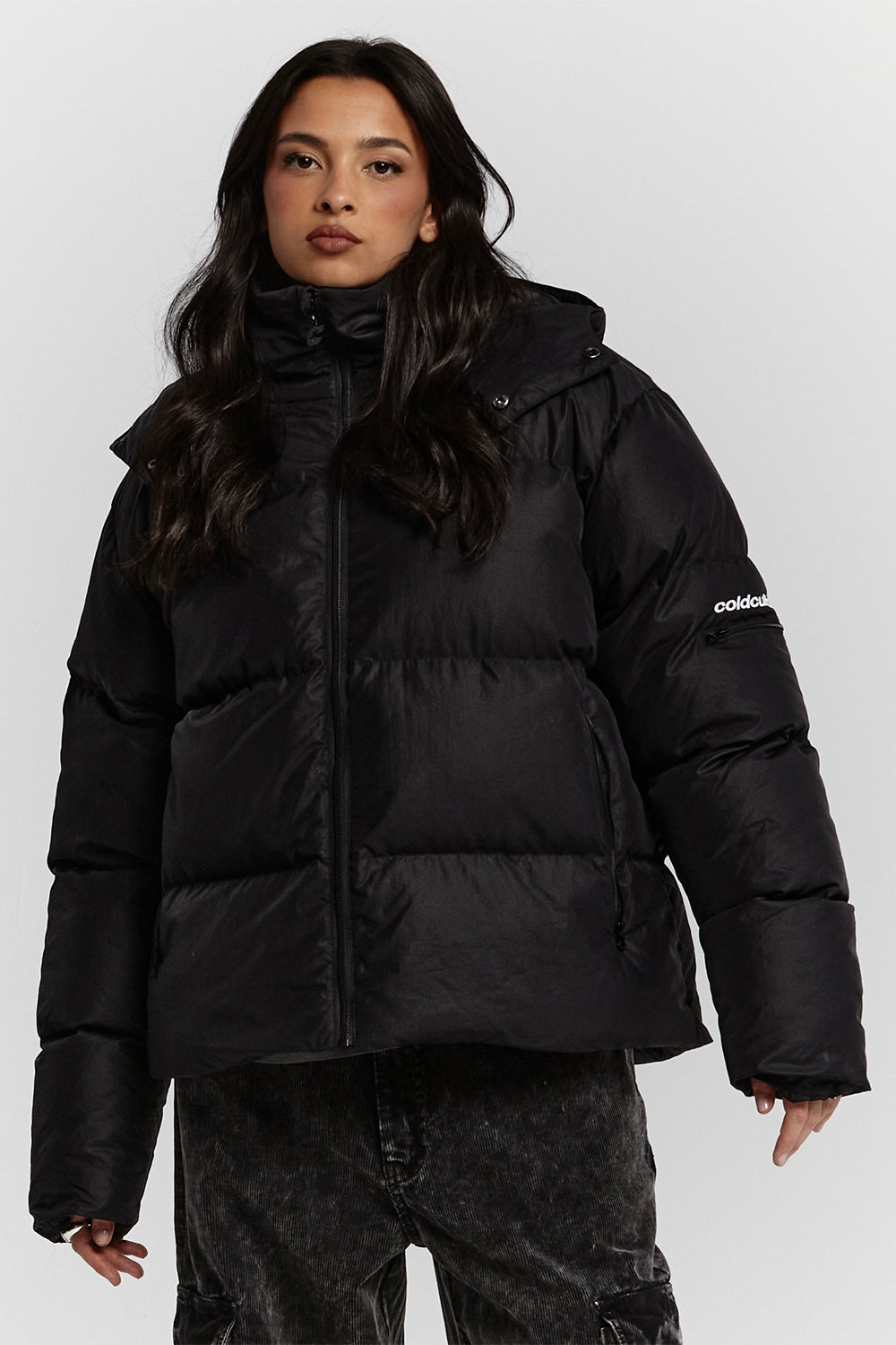 PUFFER JACKET RIPSTOP BLACK