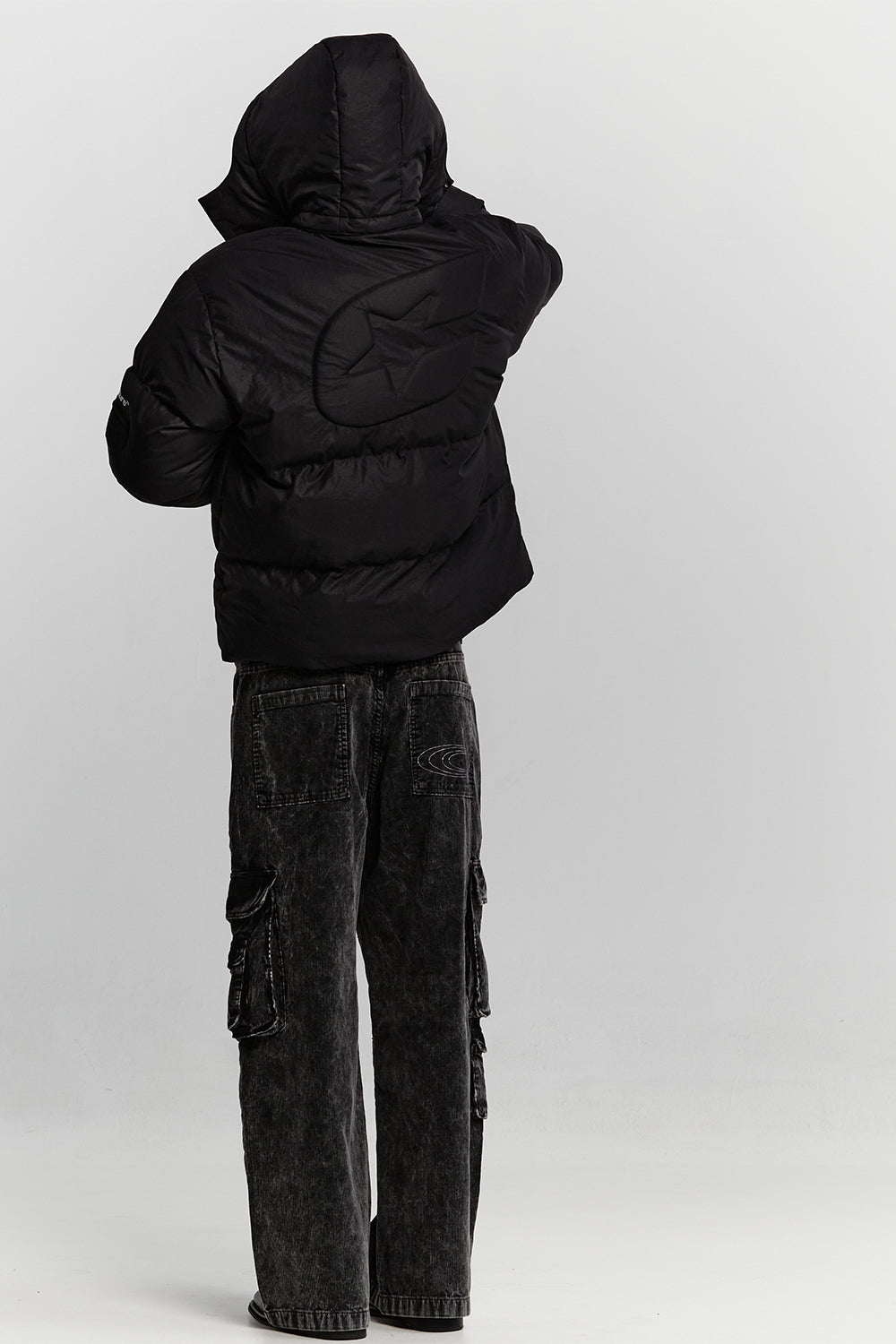 PUFFER JACKET RIPSTOP BLACK