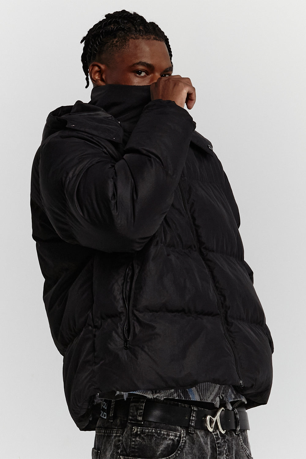 PUFFER JACKET RIPSTOP BLACK