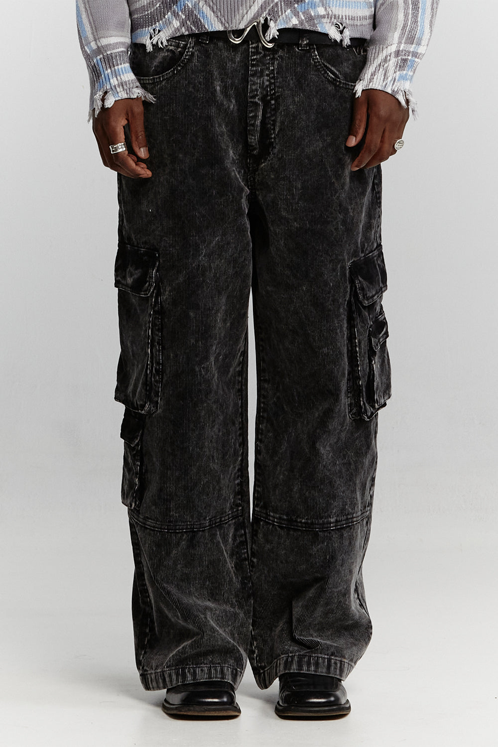 V2 CARGO PANTS CORDUROY HEAVY GREY