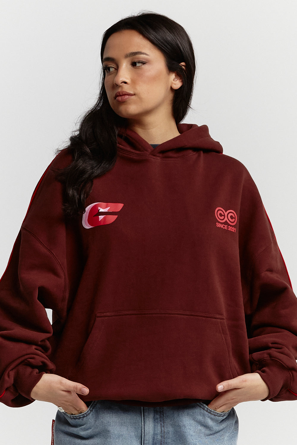 TRIPLE C HOODIE OXIDE RED