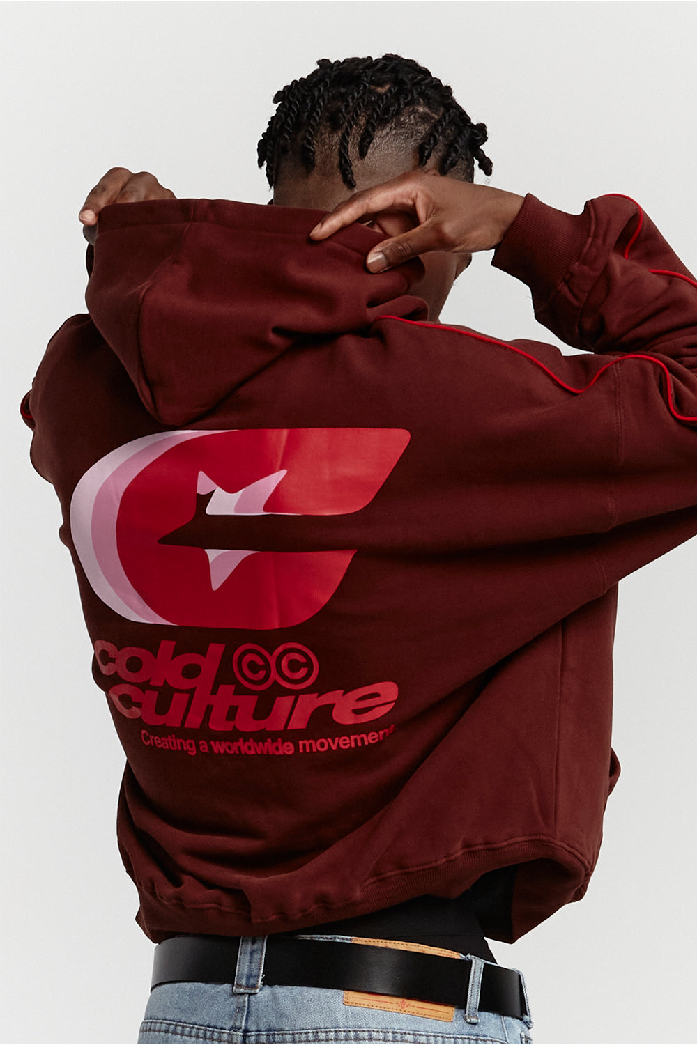 TRIPLE C HOODIE OXIDE RED