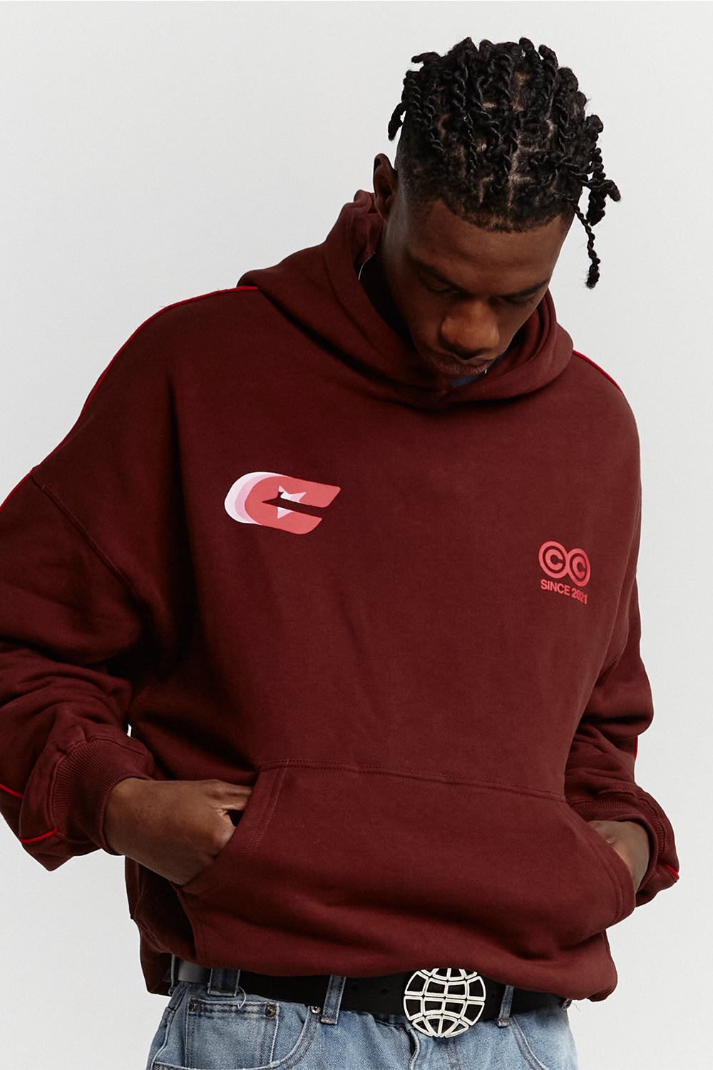 TRIPLE C HOODIE OXIDE RED