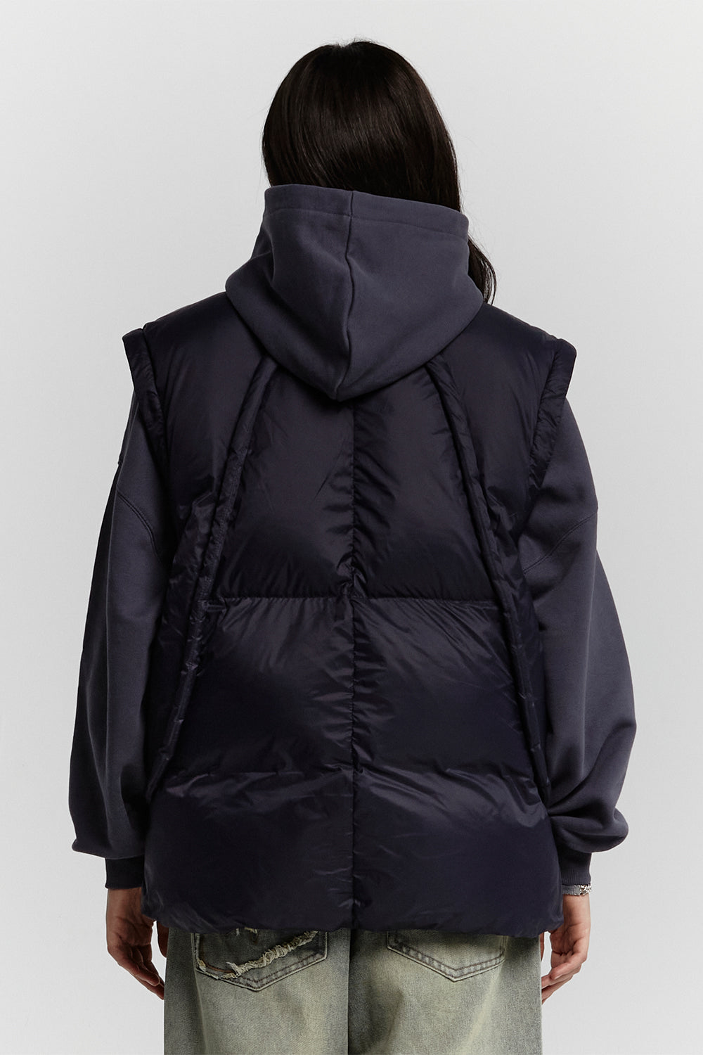 MULTIFUNCTIONAL PUFFER JACKET DARK BLUE