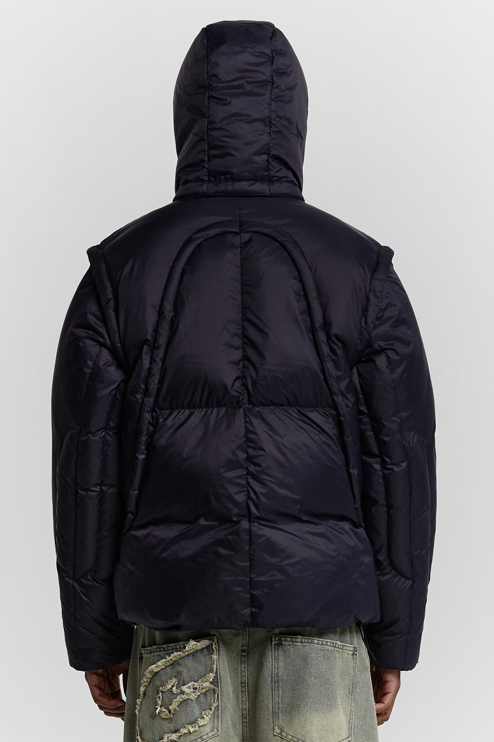 MULTIFUNCTIONAL PUFFER JACKET DARK BLUE