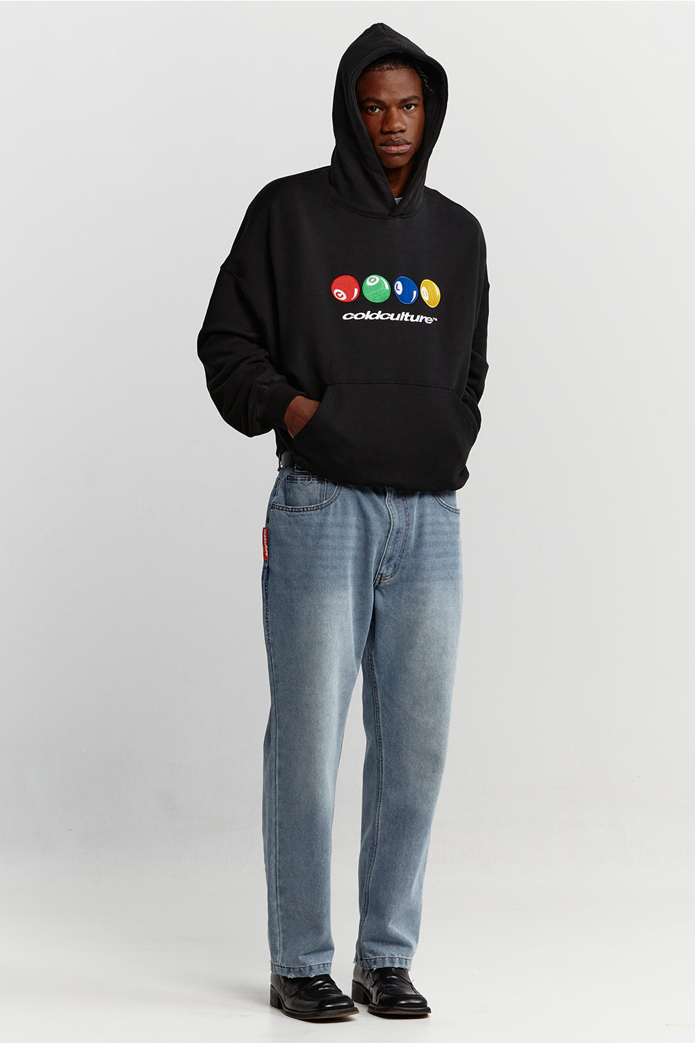 POOL COLORS HOODIE BLACK