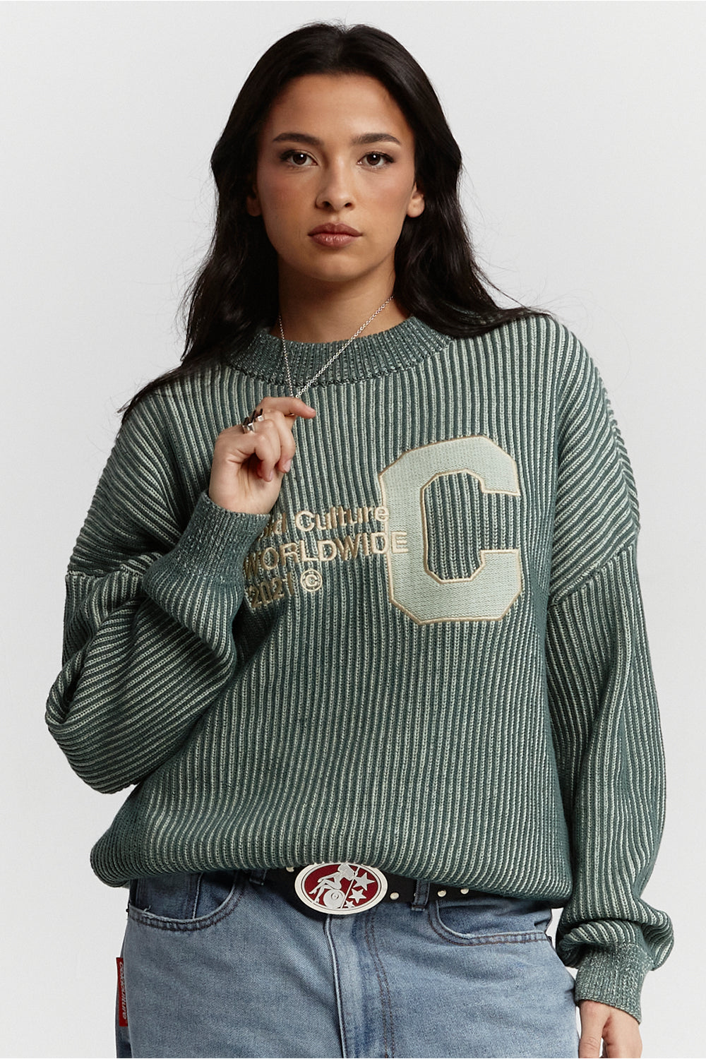 COLD UNIVERSITY KNIT WARM GREEN