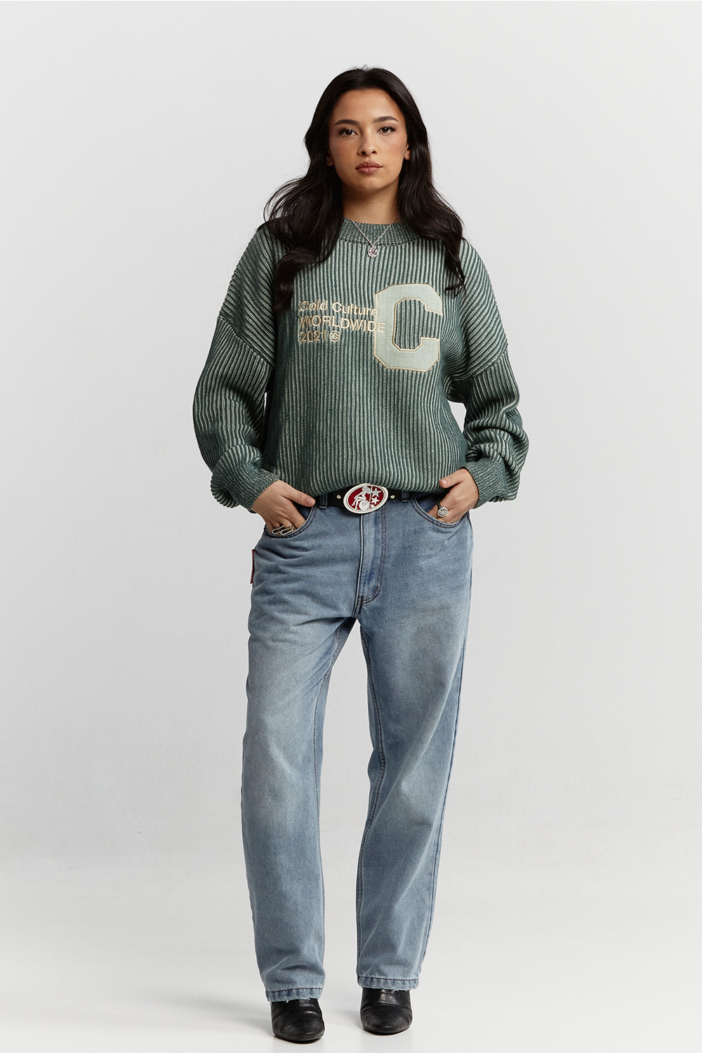 COLD UNIVERSITY KNIT WARM GREEN