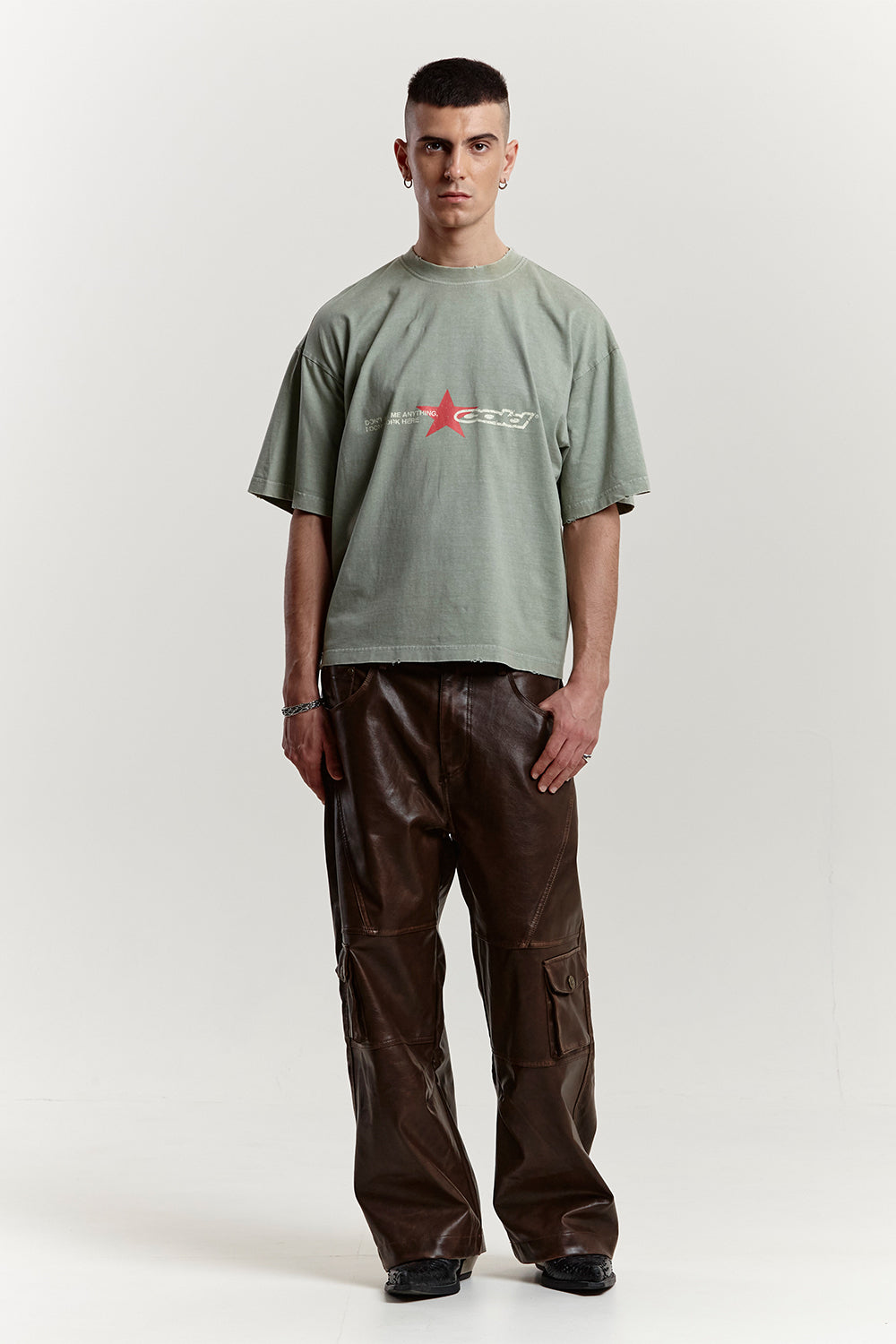 DONT WORK TEE +WASHED MARINE GREEN