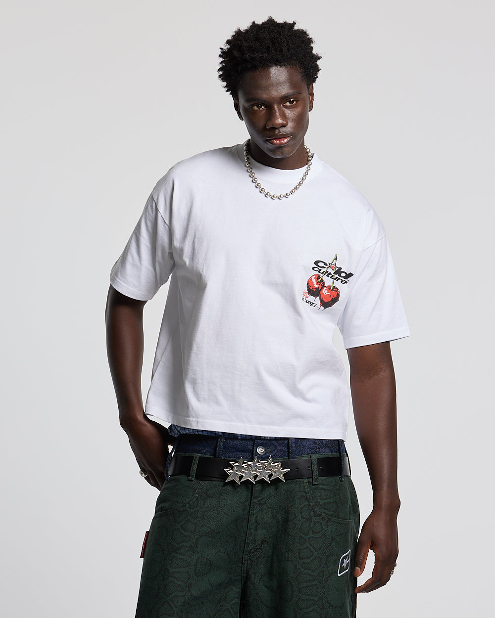 CHERRY TEE WHITE