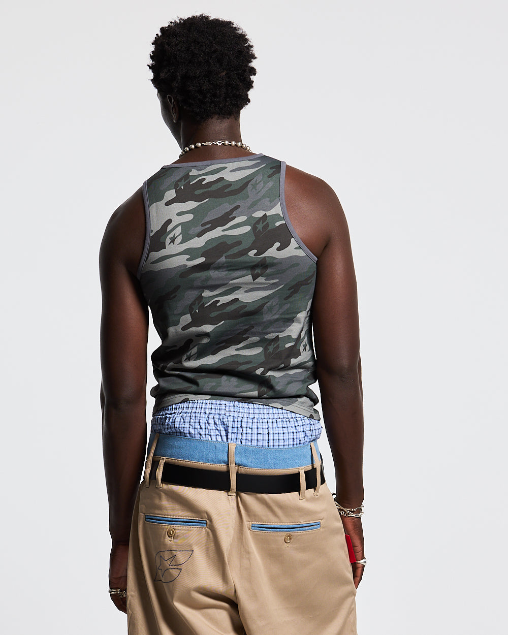 ESSENTIAL TANK TOP CAMO GREY