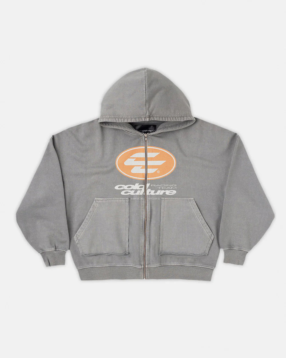 SPEED ZIP HOODIE +WASHED DUST GREY