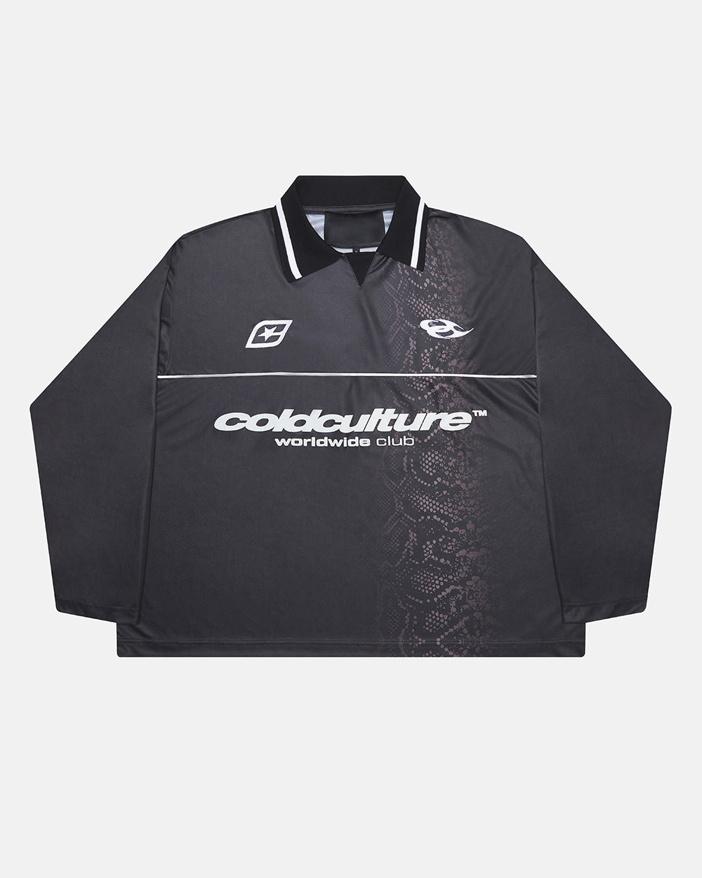 MAMBA SNAKE LONGSLEEVE POLO BLACK