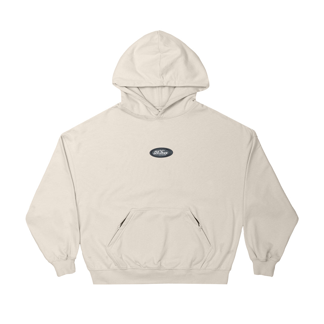 SILICONE DETAIL HOODIE ULTRA LIGHT GREY