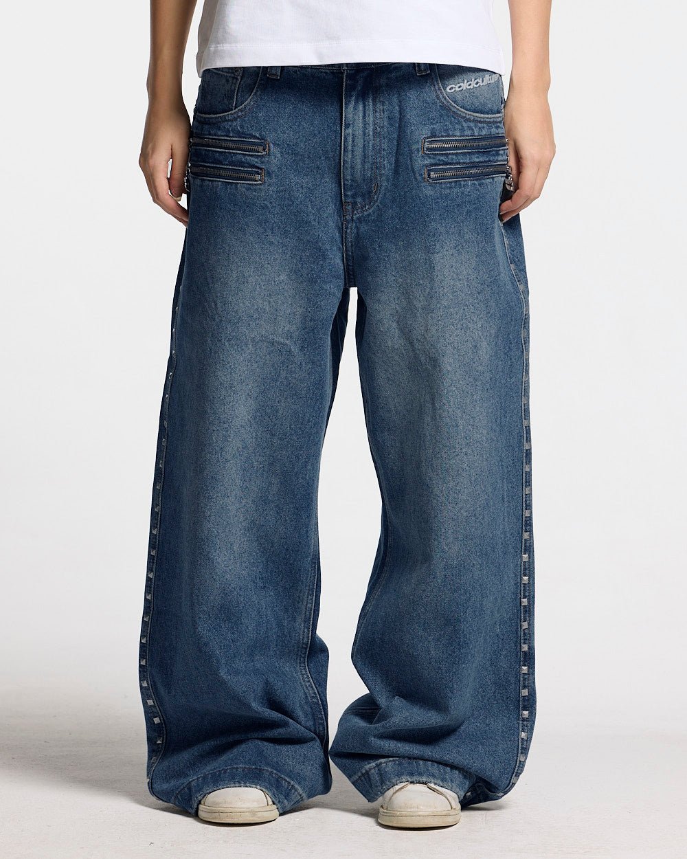 2010 DENIM PANTS BLUE DENIM - Cold Culture #woman