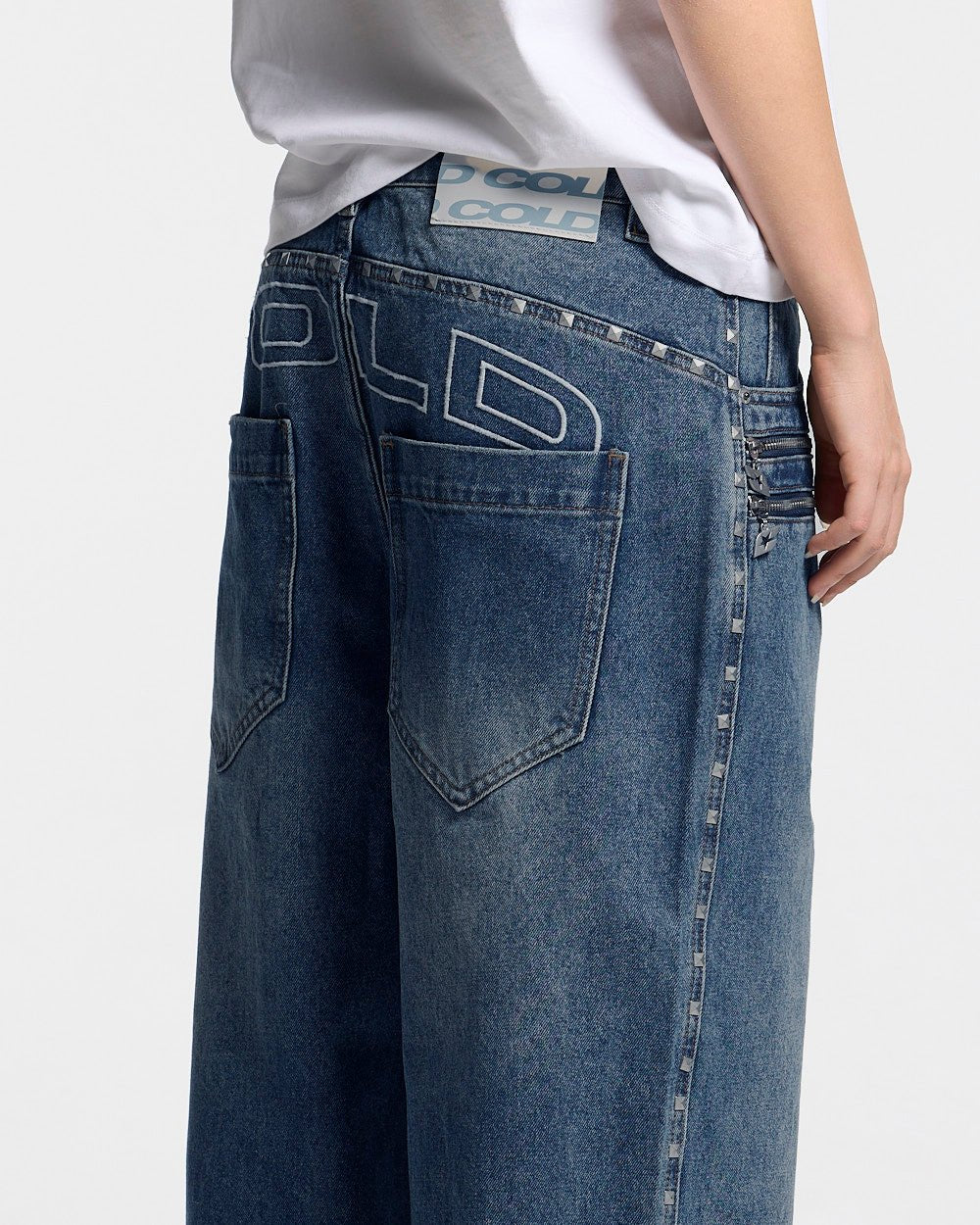 2010 DENIM PANTS BLUE DENIM - Cold Culture #woman