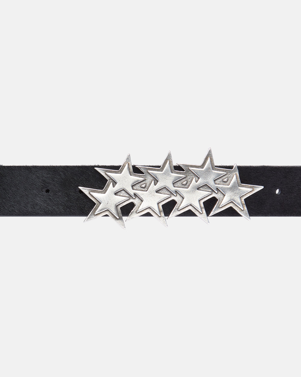 STARS LEATHER BELT FUR LINED