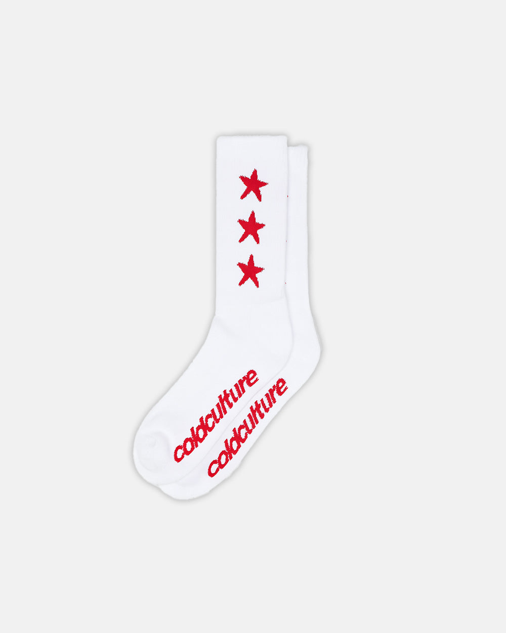 STARRY SOCKS RED/WHITE