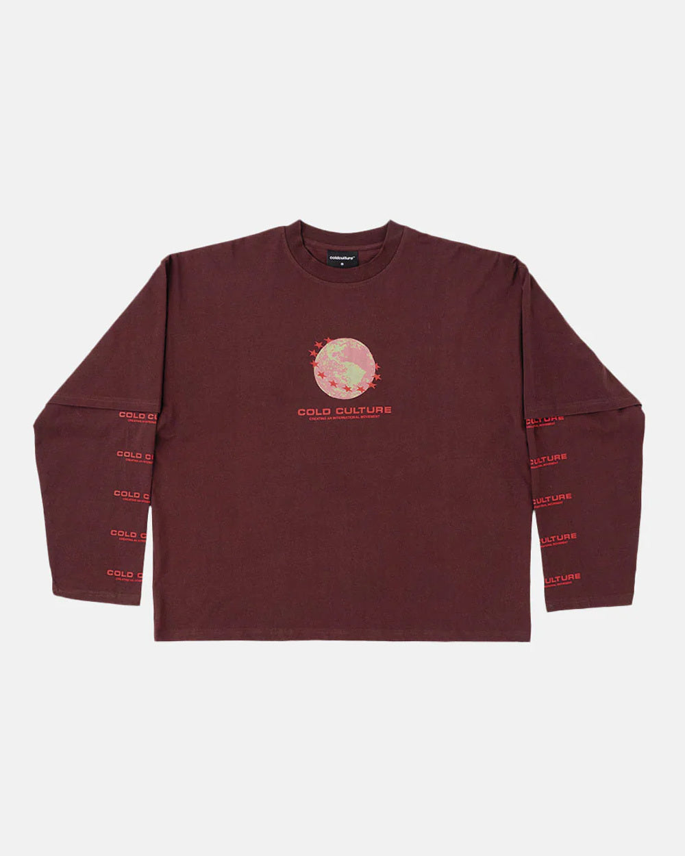 FIRE EARTH LONG SLEEVE TEE OXIDE RED