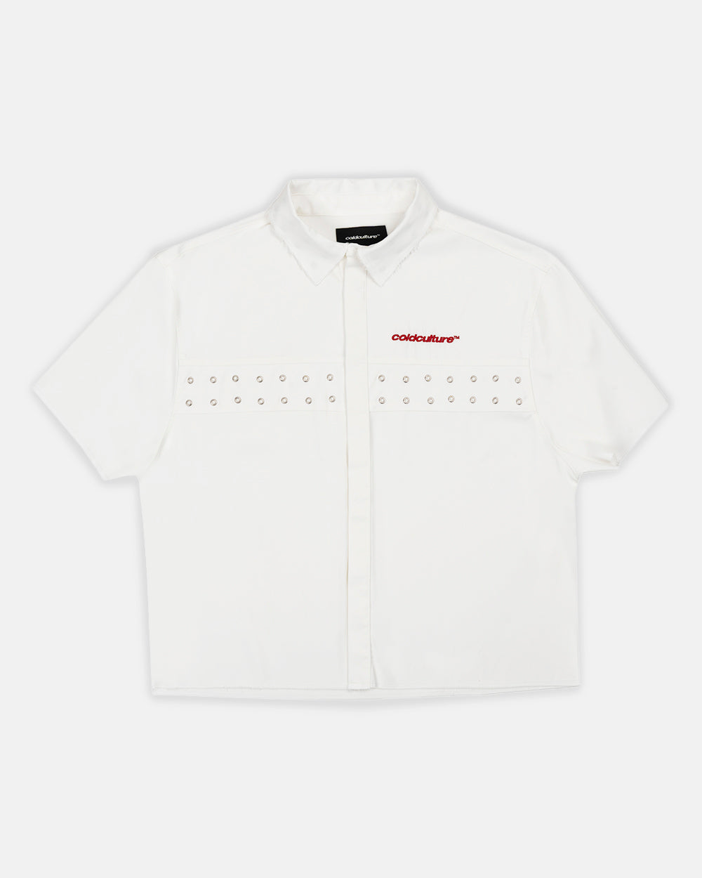 EYELET SHIRT OFF WHITE