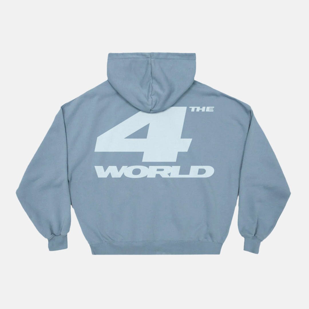 4THE WORLD HOODIE SHADY BLUE - COLD CULTURE