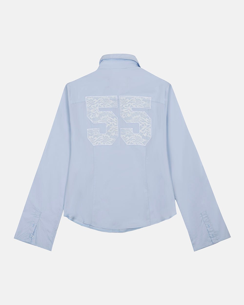 55 LACE SHIRT BABY BLUE - Cold Culture